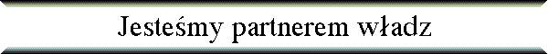 Jeste�my partnerem w�adz