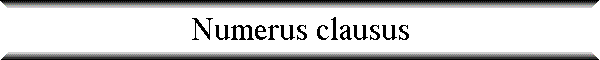 Numerus clausus