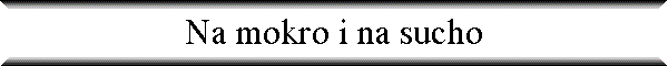Na mokro i na sucho