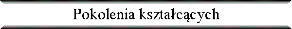 Pokolenia kszta�c�cych