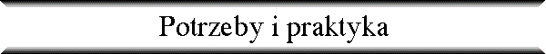 Potrzeby i praktyka