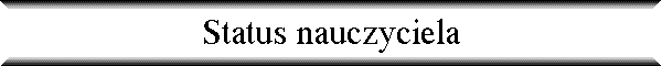 Status nauczyciela