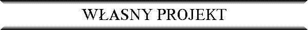 W�ASNY PROJEKT