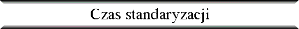 Czas standaryzacji