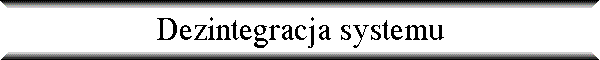 Dezintegracja systemu