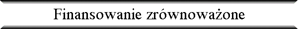 Finansowanie zr�wnowa�one