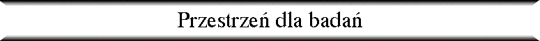 Przestrze� dla bada�