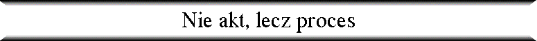 Nie akt, lecz proces