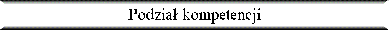 Podzia� kompetencji