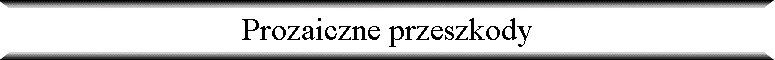 Prozaiczne przeszkody