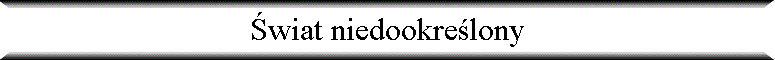 �wiat niedookre�lony
