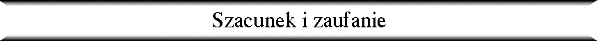 Szacunek i zaufanie