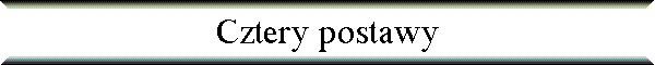 Cztery postawy