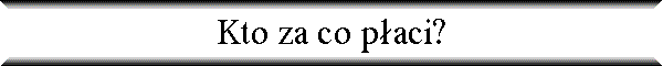 Kto za co p�aci?