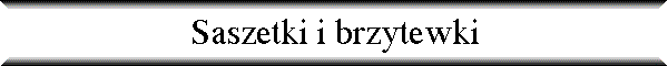 Saszetki i brzytewki