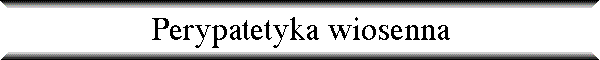 Perypatetyka wiosenna