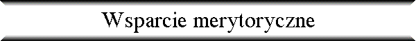Wsparcie merytoryczne