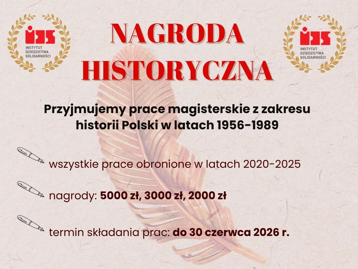 Konkurs na najlepsze prace dotyczące historii Polski w latach 1956–89